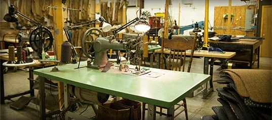 Photo of Sewing Machine in CocoMats.com Office.