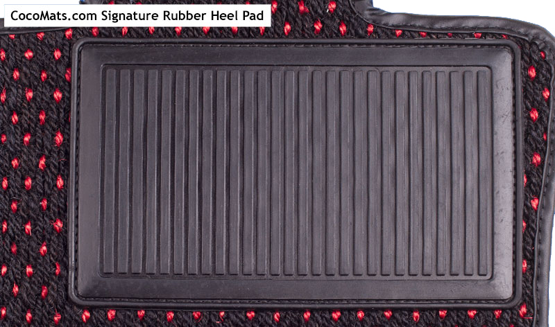 Showing Cocomats.com signature rubber heal pad.