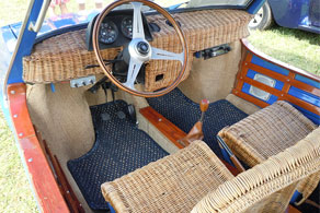 1969 Fiat 850 Shellette - Coco #04 Blue & Natural (Color Currently Discontinued)