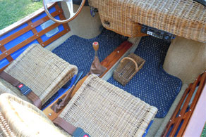 1969 Fiat 850 Shellette - Coco #04 Blue & Natural (Color Currently Discontinued)