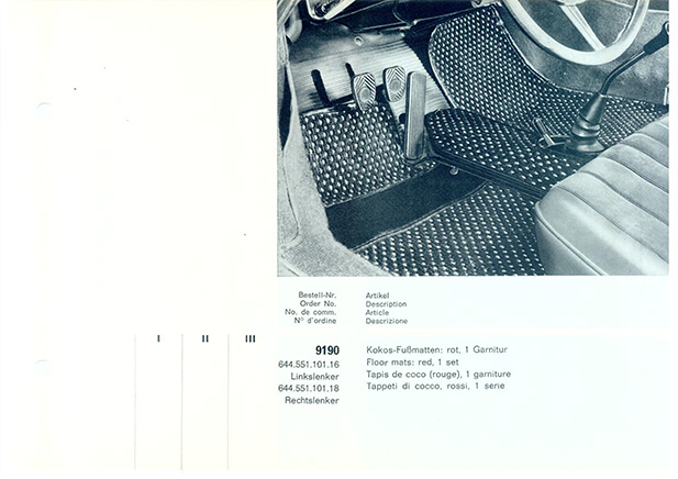 Porsche Catalogue Cocomats
